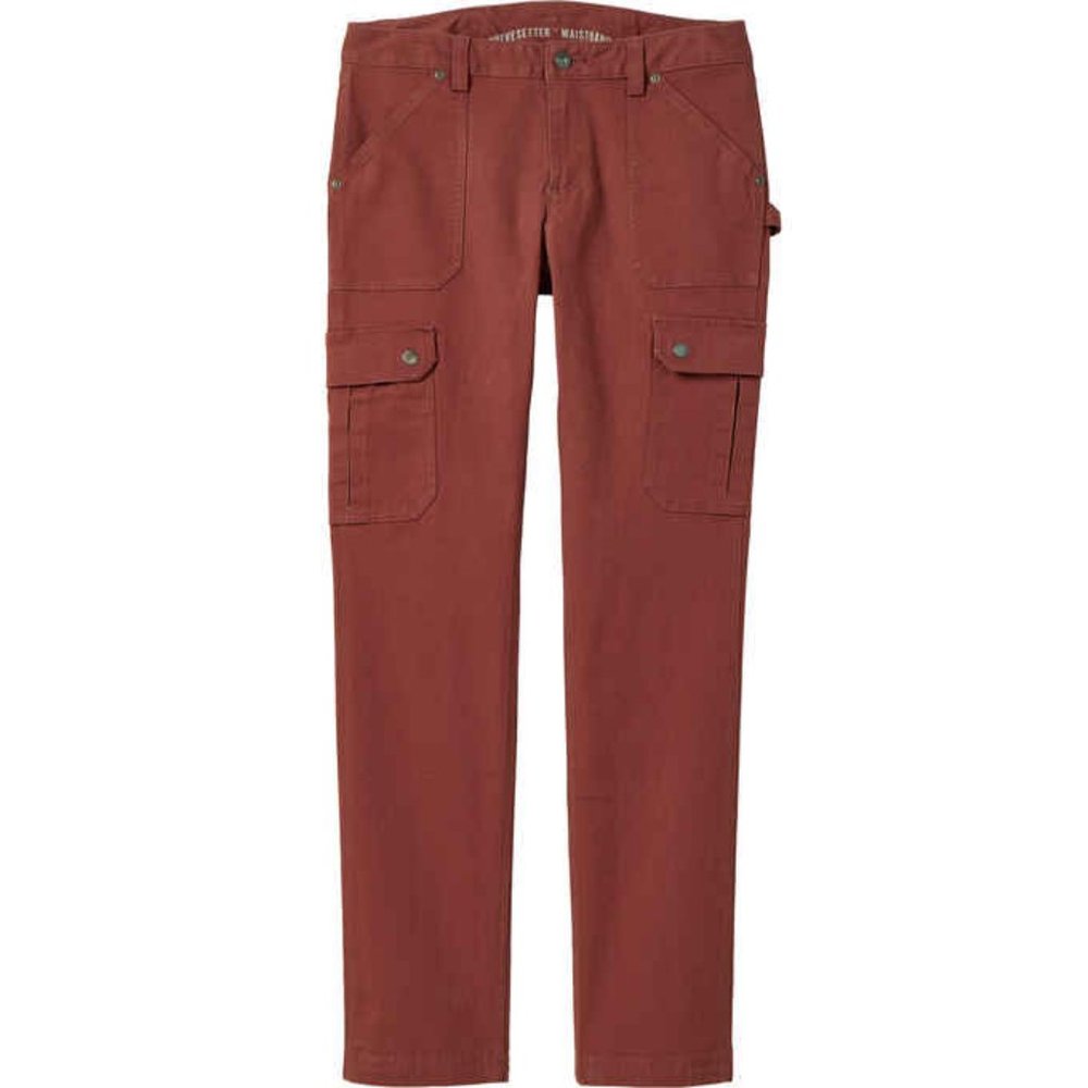 TALL 35” Dark Red Duluth Trading Co. Slim Leg Cargo Pants for Tall Women